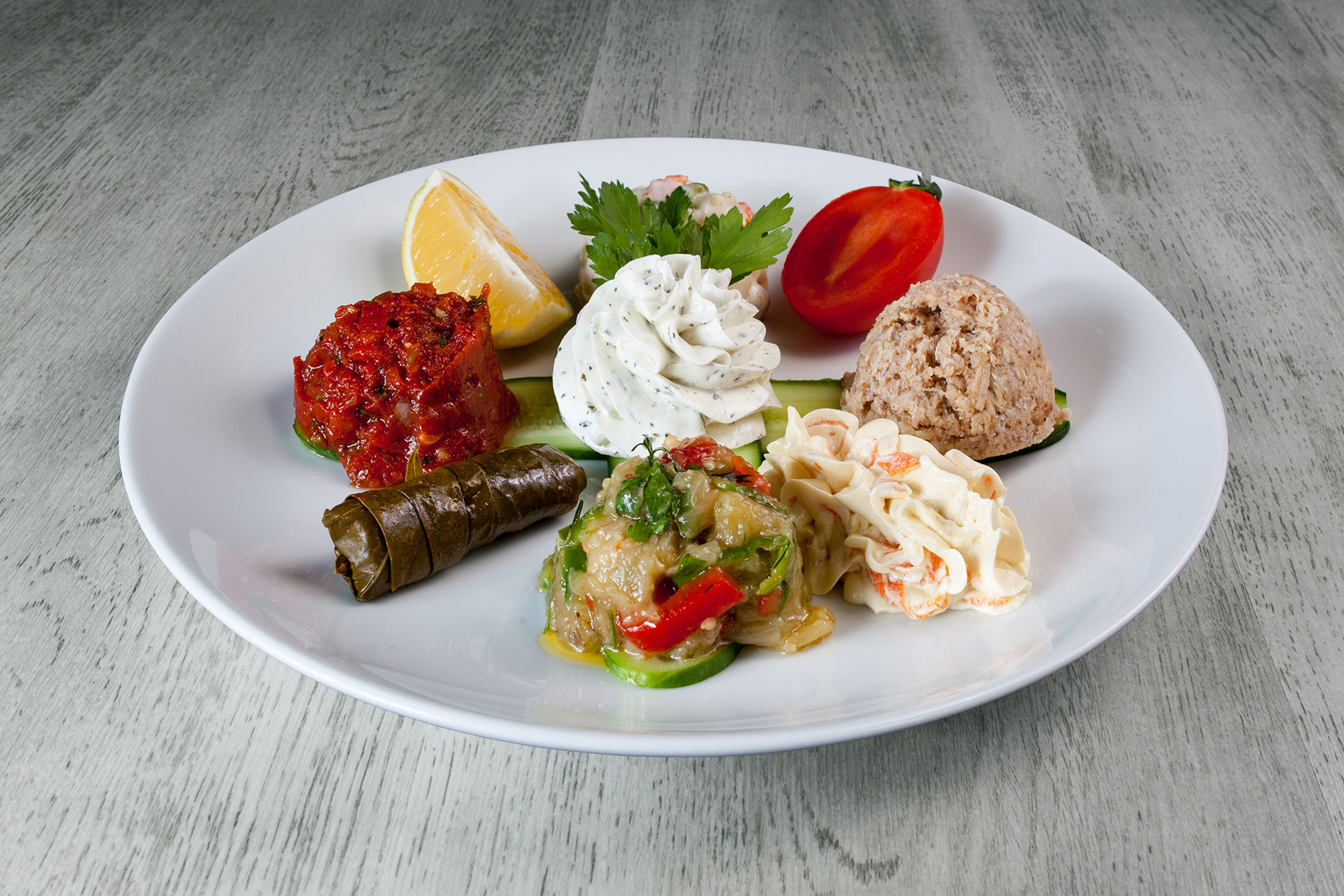 Türk meze tabağı